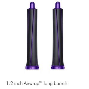1.2 inch / 30mm barrels LONG (pair) Black/Purple.
